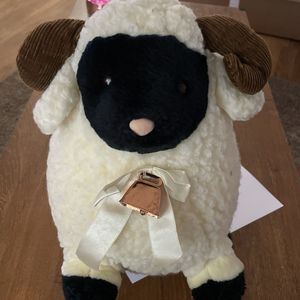Vintage A&A Sheep / Lamb With Ringing Bell! 1992 Plush Stuffed Animal 13" Cute!